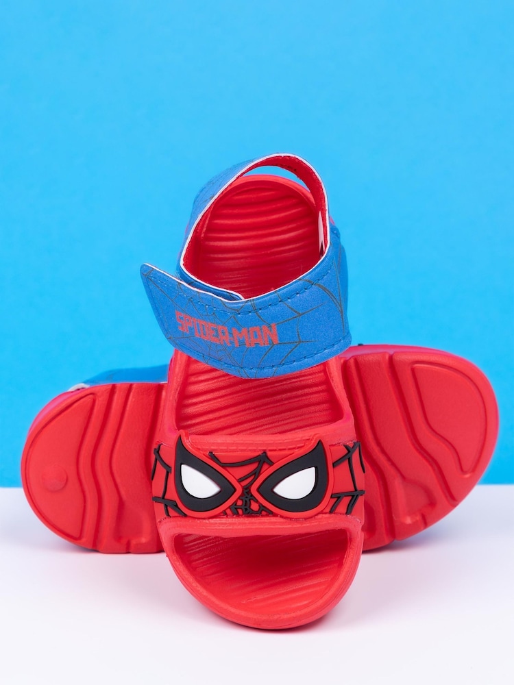 Vanilla Underground Red Kids Spiderman Character Sandals - Image 3 of 5