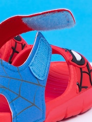 Vanilla Underground Red Kids Spiderman Character Sandals - Image 4 of 5