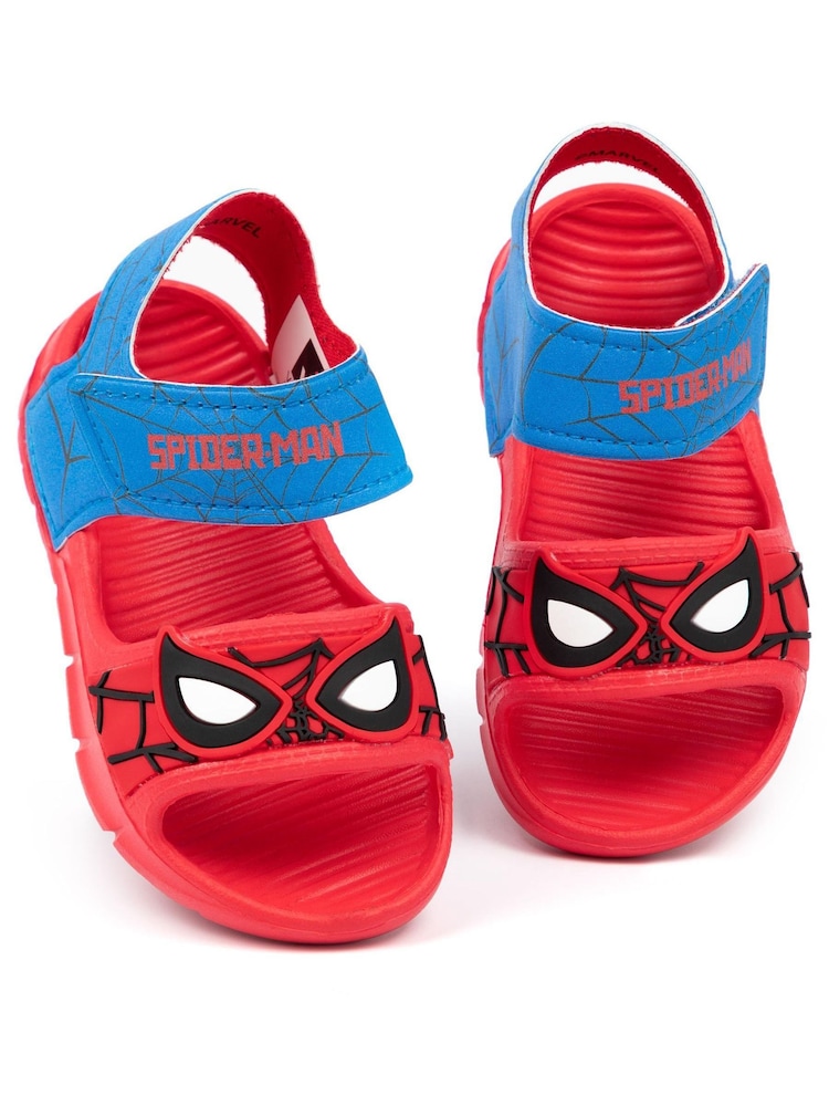 Vanilla Underground Red Kids Spiderman Character Sandals - Image 5 of 5