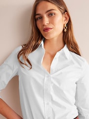 Boden Chalk White Sienna 100% Cotton Shirt - Image 1 of 4