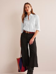 Boden Chalk White Sienna 100% Cotton Shirt - Image 3 of 4