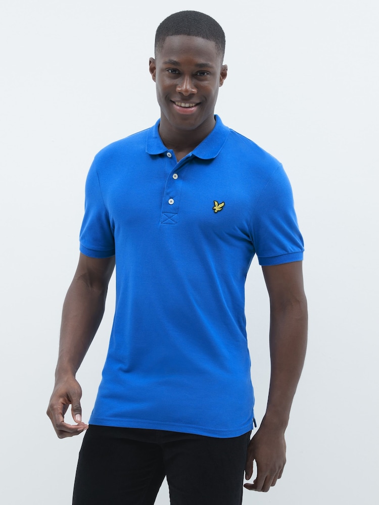 Lyle & Scott Bright Blue Classic Polo Shirt - Image 1 of 6