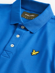 Lyle & Scott Bright Blue Classic Polo Shirt - Image 4 of 6
