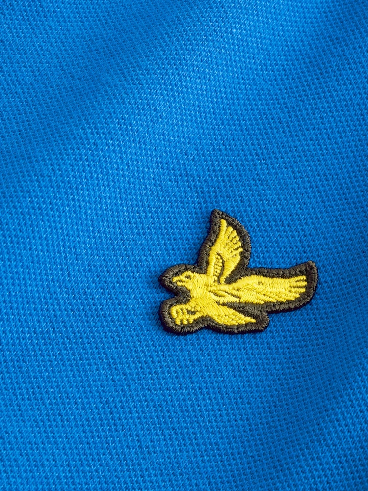 Lyle & Scott Bright Blue Classic Polo Shirt - Image 5 of 6
