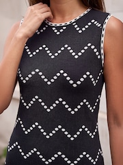 Roman Chevron тоқылған көйлек - 4суретінің 4 суреті