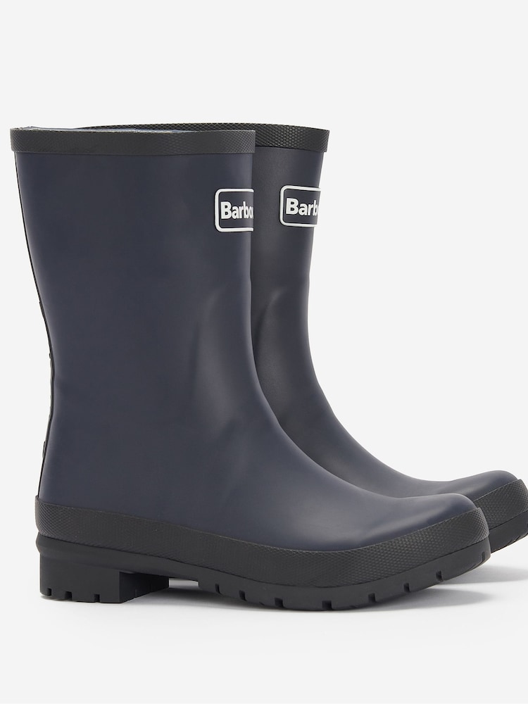 Barbour® Navy Banbury Wellington Boots - Image 2 of 5