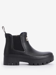 Barbour® Black Halton Ankle Chelsea Wellington Boots - Image 2 of 6