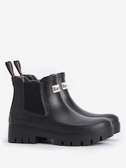 Barbour® Black Halton Ankle Chelsea Wellington Boots - Image 3 of 6