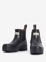 Barbour® Black Halton Ankle Chelsea Wellington Boots - Image 4 of 6