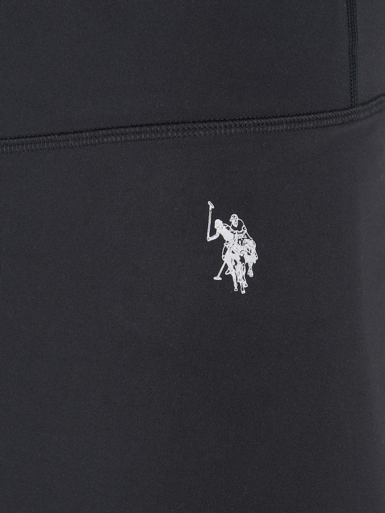 U.S. Polo Assn Black Performance Cycle Shorts - Image 4 of 4 U.S. Polo Assn Black Performance Cycle Shorts - Image 4 of 4