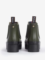 Barbour® Olive Green Halton Ankle Chelsea Wellington Boots - Image 5 of 6