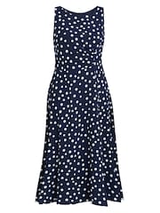 Gina Bacconi Blue Lacinda Sleeveless Shift Dress - Image 4 of 4