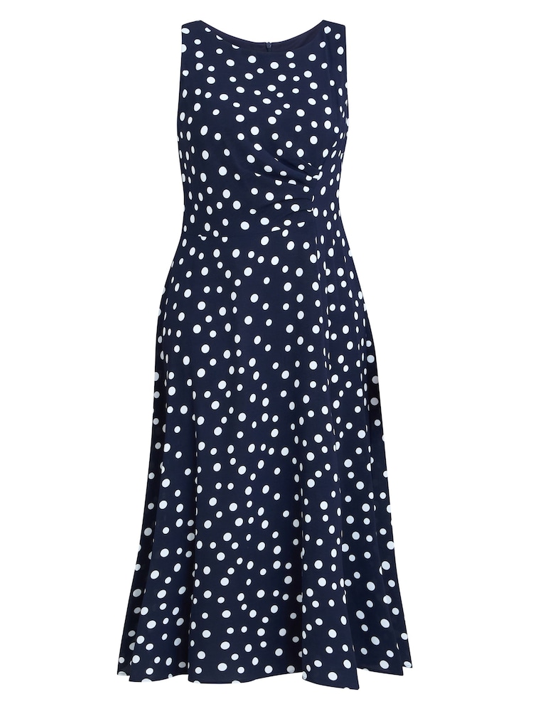 Gina Bacconi Blue Lacinda Sleeveless Shift Dress - Image 4 of 4 Gina Bacconi Blue Lacinda Sleeveless Shift Dress - Image 4 of 4