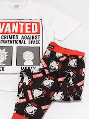 Vanilla Underground White Rick & Morty Mens Marvel Avengers Long Leg 100% Cotton Pyjamas Set - Image 2 of 4