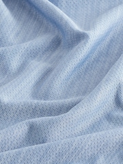 Pale Blue Short Sleeve Tee Active Mesh Training T-Shirt - Image 9 of 9