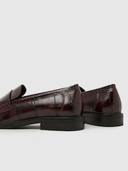 Schuh Red Lotion Ruched Loafers - Image 3 of 4