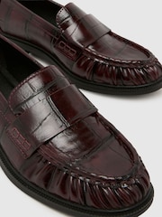 Schuh Red Lotion Ruched Loafers - Image 4 of 4