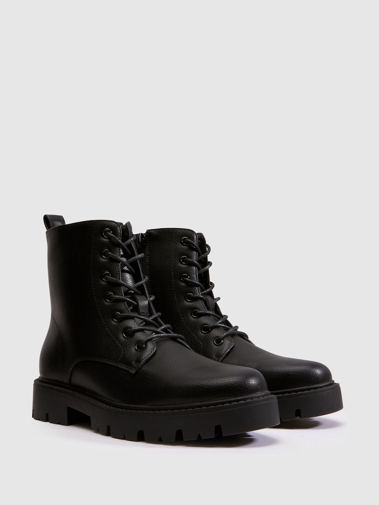 Schuh Ashleigh Chunky Lace Up Boots - 4의 이미지 2