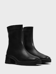 Schuh Black Beauty Square Toe Chunky Boots - Image 2 of 4