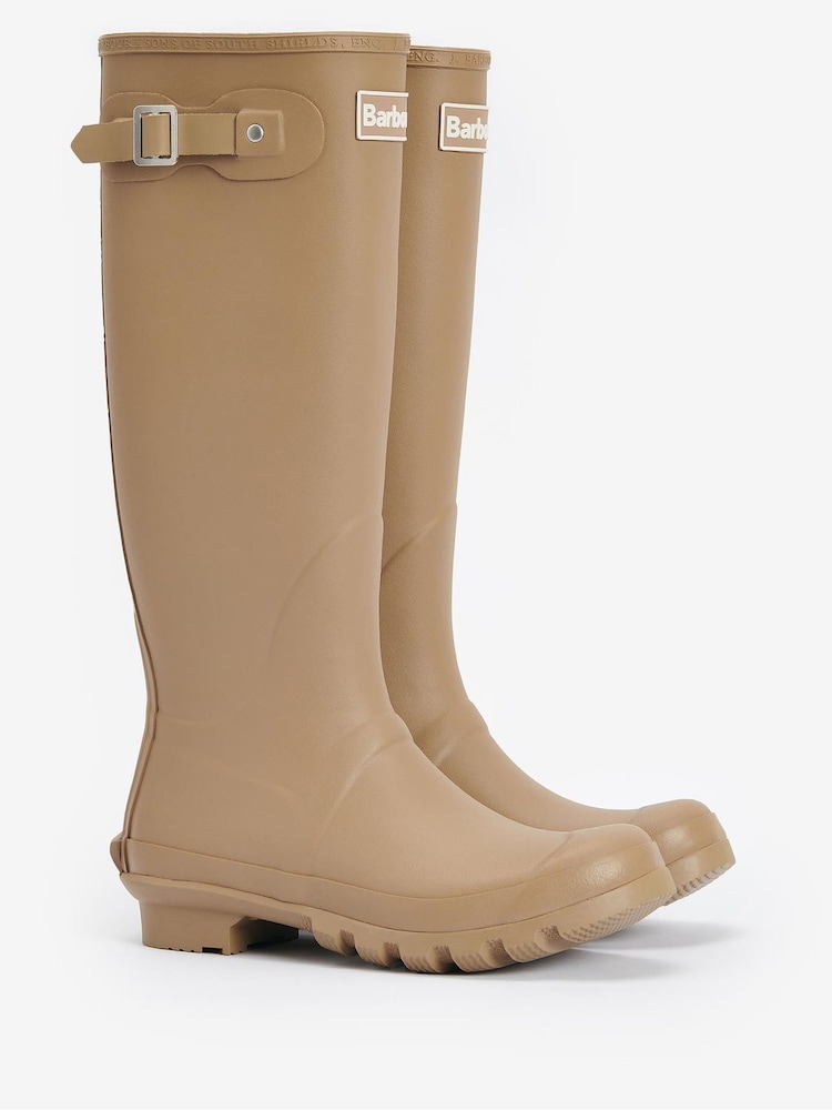 Barbour® Natural Bede Tall Wellington Boots - Image 2 of 5