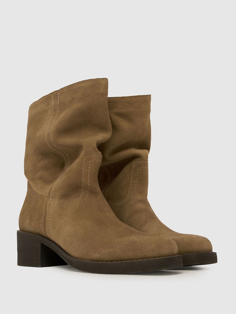 Dabisks tonis - Schuh Dakota slokšņu ādas zābaki - Attēls 2 no 4