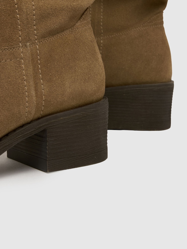 Dabisks tonis - Schuh Dakota slokšņu ādas zābaki - Attēls 4 no 4