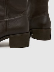 Brūna krāsa - Schuh Dakota slokšņu ādas zābaki - Attēls 3 no 4