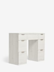 White Bronx Oak Effect 6 Drawer Dressing Table - Image 7 of 9