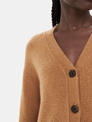 Whistles Animal Print Textured Placket Cardigan - Image 4 of 5