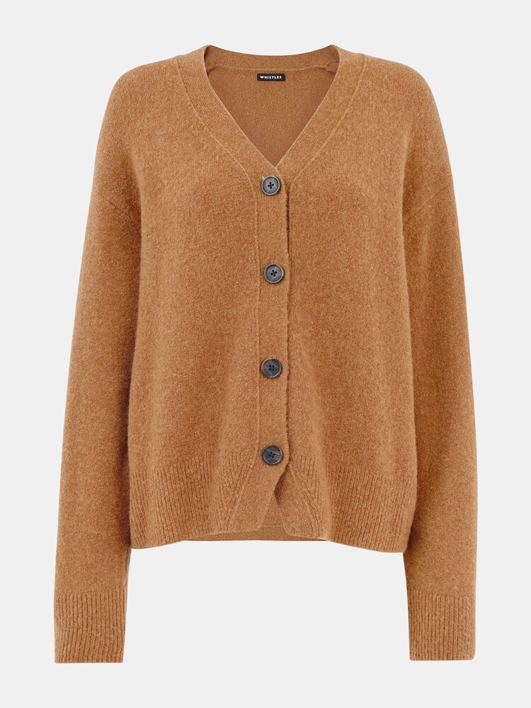 Whistles Animal Print Textured Placket Cardigan - Image 5 of 5 Whistles Animal Print Textured Placket Cardigan - Image 5 of 5