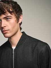 Black Smart Bomber Jacket - Image 4 of 9