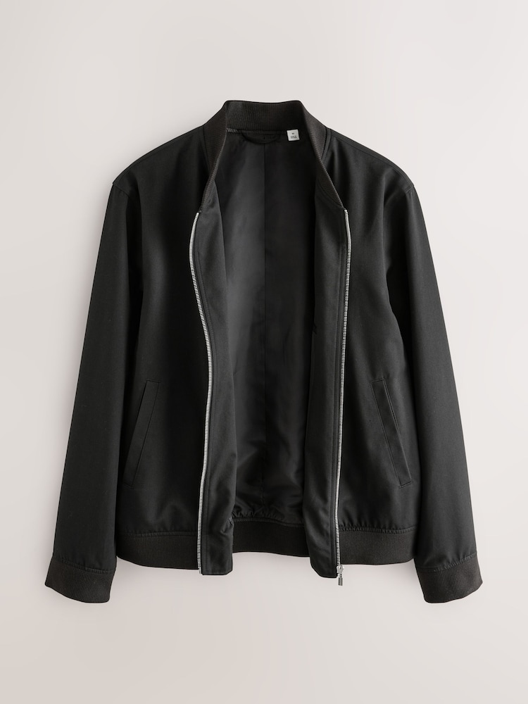Buy Black Smart Bomber Jacket from Next Germany