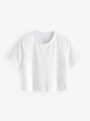 Nike White One Classic Breathable Dri-FIT Short-Sleeve Top - Image 1 of 8