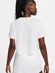 Nike White One Classic Breathable Dri-FIT Short-Sleeve Top - Image 2 of 8