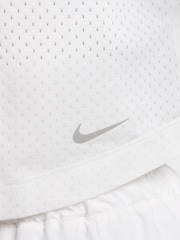 Nike White One Classic Breathable Dri-FIT Short-Sleeve Top - Image 4 of 8
