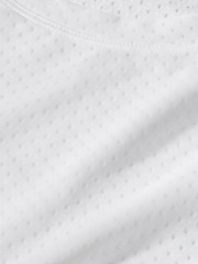 Nike White One Classic Breathable Dri-FIT Short-Sleeve Top - Image 7 of 8