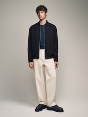Blue Navy Smart Bomber Jacket - Image 2 of 2