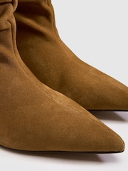 Schuh Brown Bluebell Suede Slouch Boots - Image 3 of 4