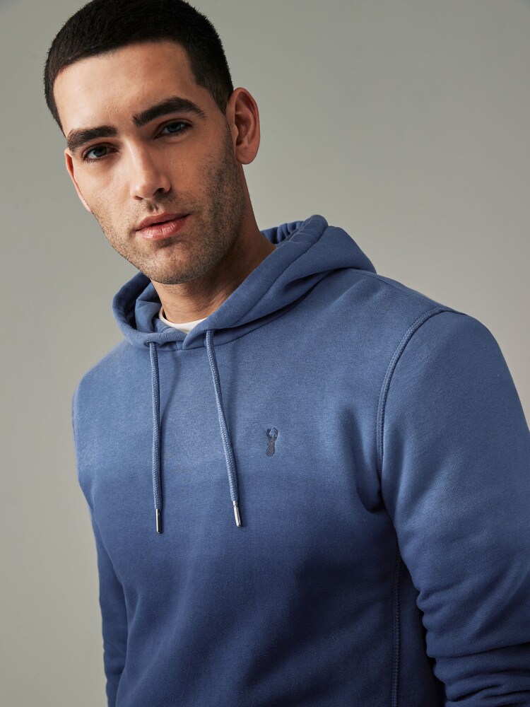 Blue Dip Dye Ombre Hoodie - Image 4 of 6