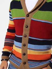 Joe Browns Red Sensational Stripe Cardigan - Image 2 of 6
