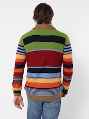 Joe Browns Red Sensational Stripe Cardigan - Image 4 of 6