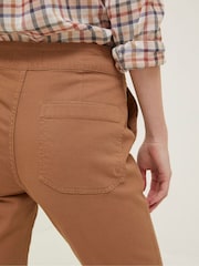 FatFace Brown Canvas Ripley Wide Leg Trousers - Image 4 of 5