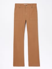 FatFace Brown Canvas Ripley Wide Leg Trousers - Image 5 of 5