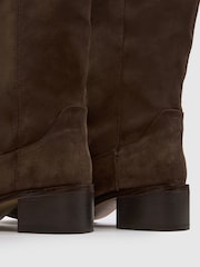 Schuh Brown Denmark Pull On Knee Boots - Image 3 of 4