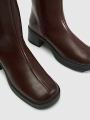 Schuh Red Beauty Square Toe Chunky Boots - Image 3 of 4