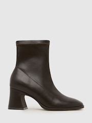 Schuh Brown Brenna Sock Boots - Image 1 of 4