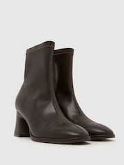 Schuh Brown Brenna Sock Boots - Image 2 of 4