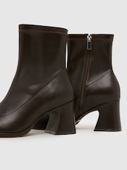 Schuh Brown Brenna Sock Boots - Image 3 of 4