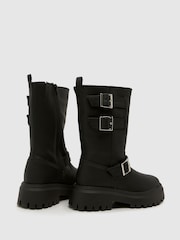 Couro preto - Schuh Danbury Suede Biker Boots - Imagem 3 de 4