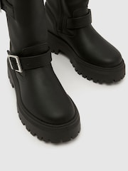 Couro preto - Schuh Danbury Suede Biker Boots - Imagem 4 de 4